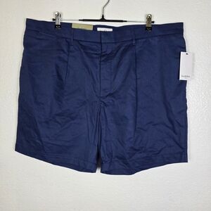 Goodfellow & Co Men's Pleated Shorts Blue 7" Inseam Size 42W